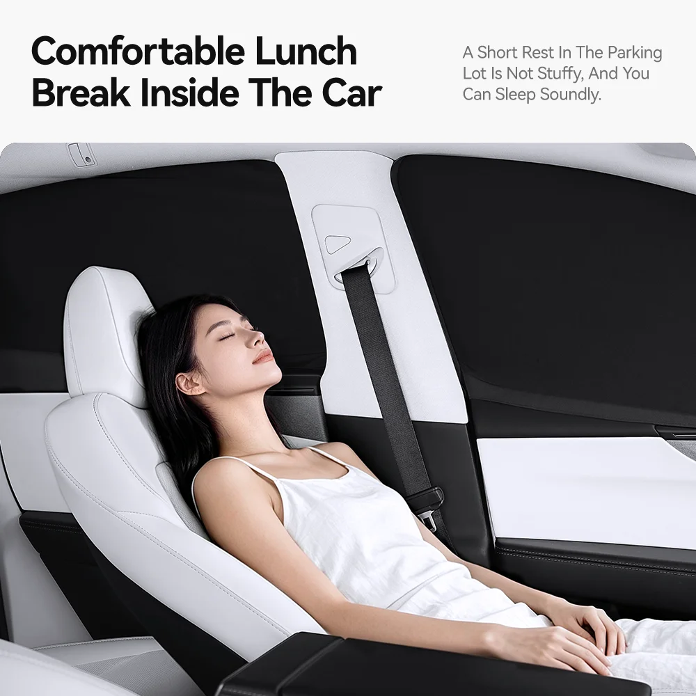 YZ Para Tesla Y Juniper 2025-2026, Parasol Lateral para Ventana de Coche, Cortina de Privacidad para Acampar, Cubierta para Parabrisas Delantero y Trasero, Accesorio