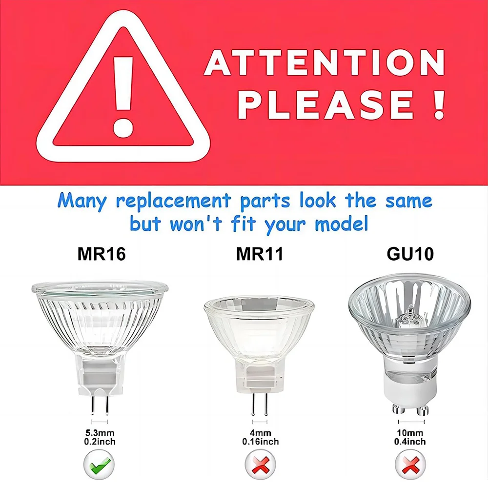 Lámpara de luz halógena Mr16 Gu5.3 12v 35w 50w con vidrio transparente