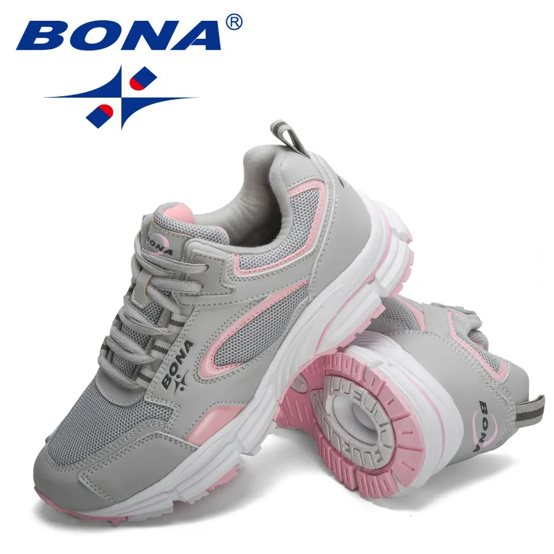 BONA, nuevos diseñadores, zapatos para correr, zapatos deportivos transpirables para exteriores, zapatillas ligeras para mujer, zapatos atléticos cómodos para mujer