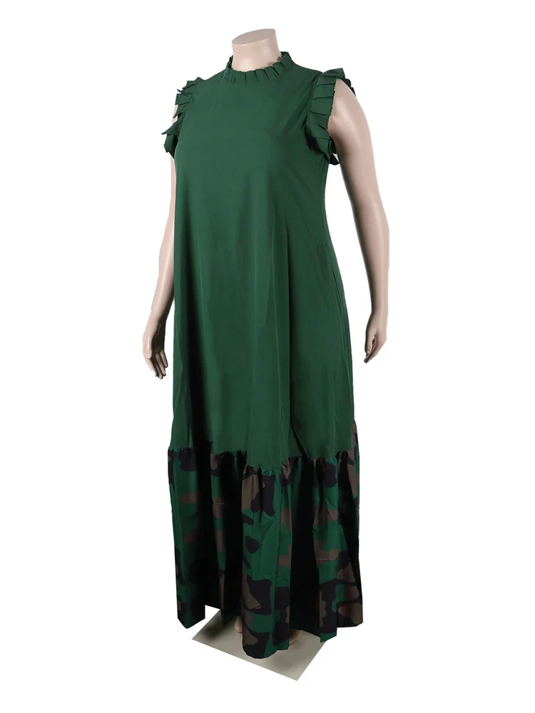 Wmstar-vestidos de talla grande para mujer, ropa de fiesta de verano, Patchwork, elegante, largo, moda, Maxi, venta al por mayor, envío directo