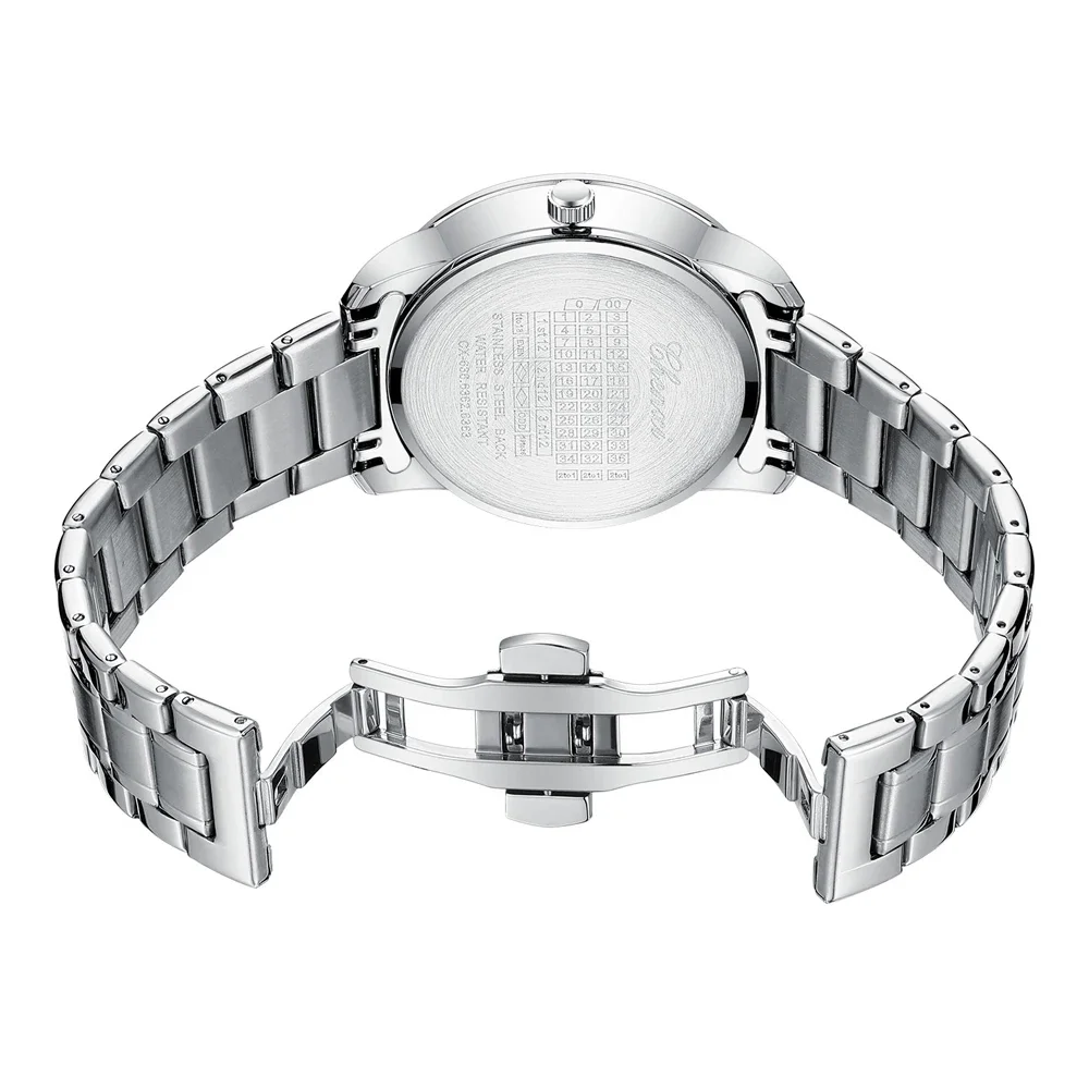 Reloj de Cuarzo CHENXI para Hombre con Esfera Giratoria de Ruleta, Números Arábigos, Resistente al Agua, Manecillas Luminosas, Reloj de Pulsera Masculino, Regalo, Reloj Hombre