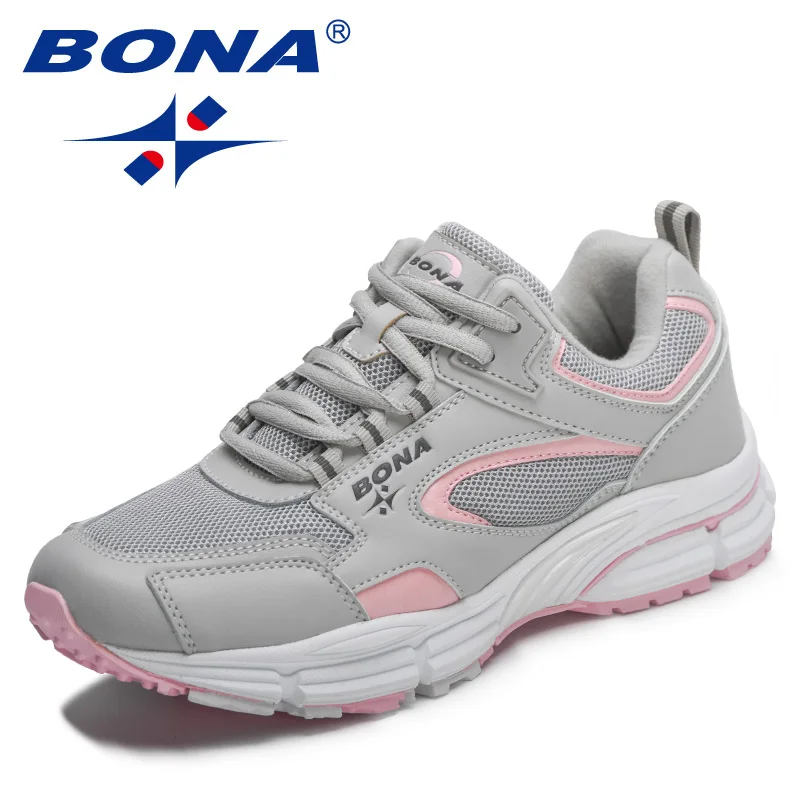 BONA, nuevos diseñadores, zapatos para correr, zapatos deportivos transpirables para exteriores, zapatillas ligeras para mujer, zapatos atléticos cómodos para mujer
