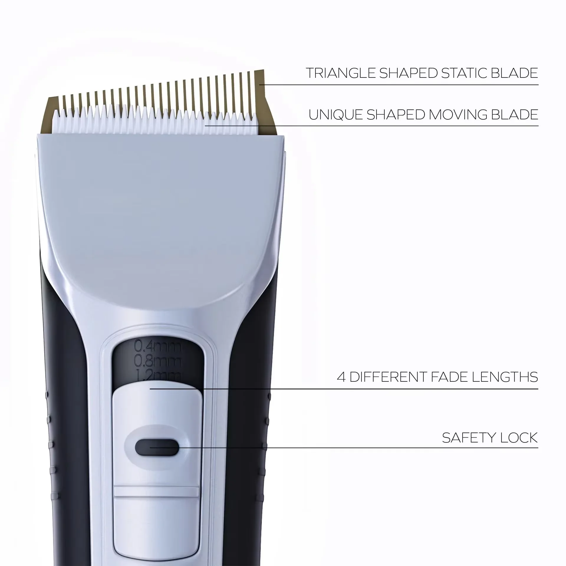 Cortadora de Pelo Eléctrica con Cuchilla Móvil de Forma Única, Recortadora de Pelo con Pantalla LCD, Recargable por USB, para Salón, Cortapelos para Hombres, Barbería