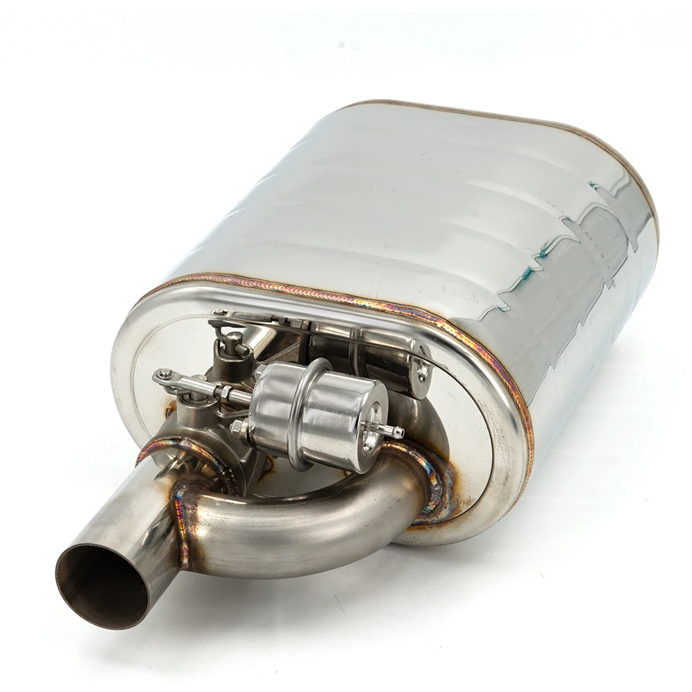 Silenciador de escape de 51mm, 63mm, 76mm con válvula de descarga, corte de escape eléctrico de acero inoxidable, juego de Control remoto Universal