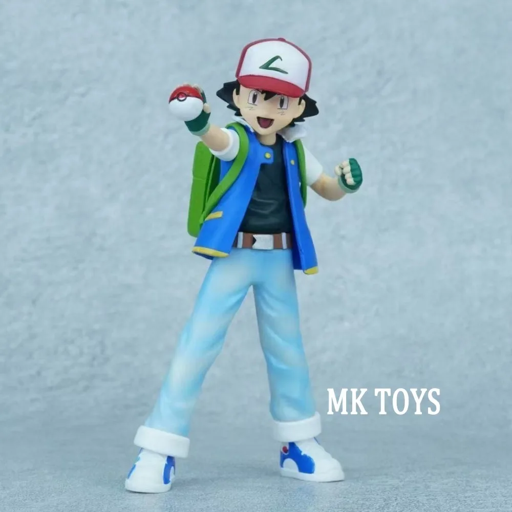 Figuras de Anime Pokémon, Ash Ketchum, Misty, Brock, Figuras de Acción de PVC, Estatua, Adorno de Escritorio, Colección de Modelos, Juguetes, Regalos, 13-15 cm