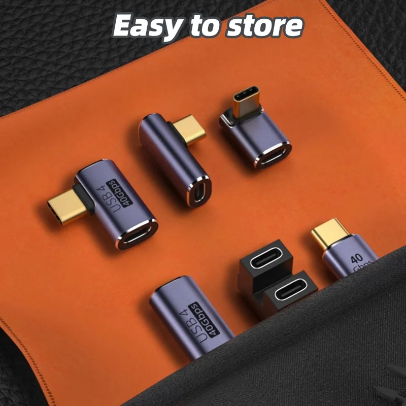Adaptador de Metal USB 100 tipo C, convertidor de carga de USB-C para teléfono, Macbook Air Pro y portátil, transferencia rápida de datos, OTG, 40gbps, 4,0 W
