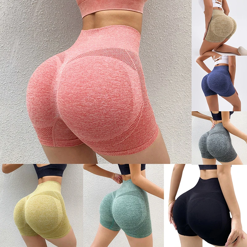Shorts Deportivos para Mujer, Nuevos Shorts de Ciclismo, Jogging y Fitness, Cintura Alta, Push Up, Leggings para Gimnasio, Ropa de Yoga para Mujer