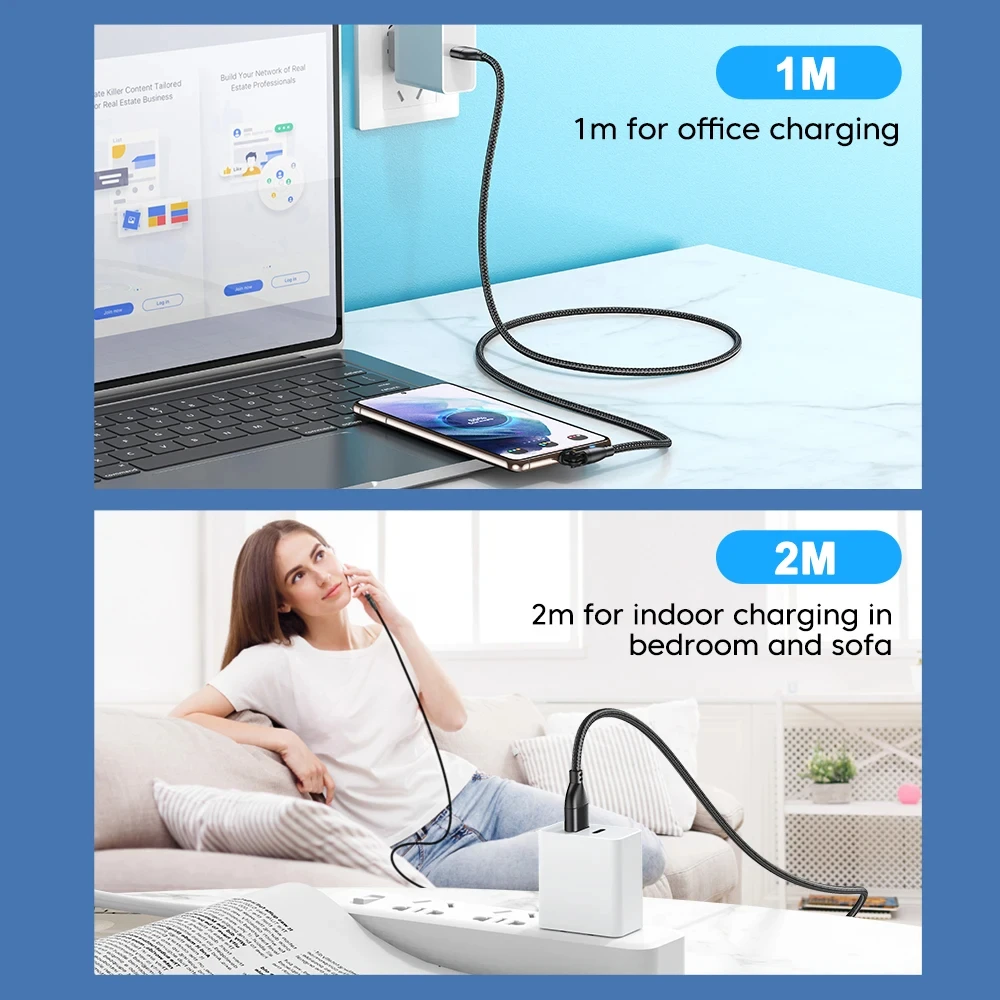 NNBILI Cable USB tipo C para Huawei P70 Xiaomi 14 3A Cable de carga rápida cargador tipo C Cable de datos para Samsung POCO realme Oneplus