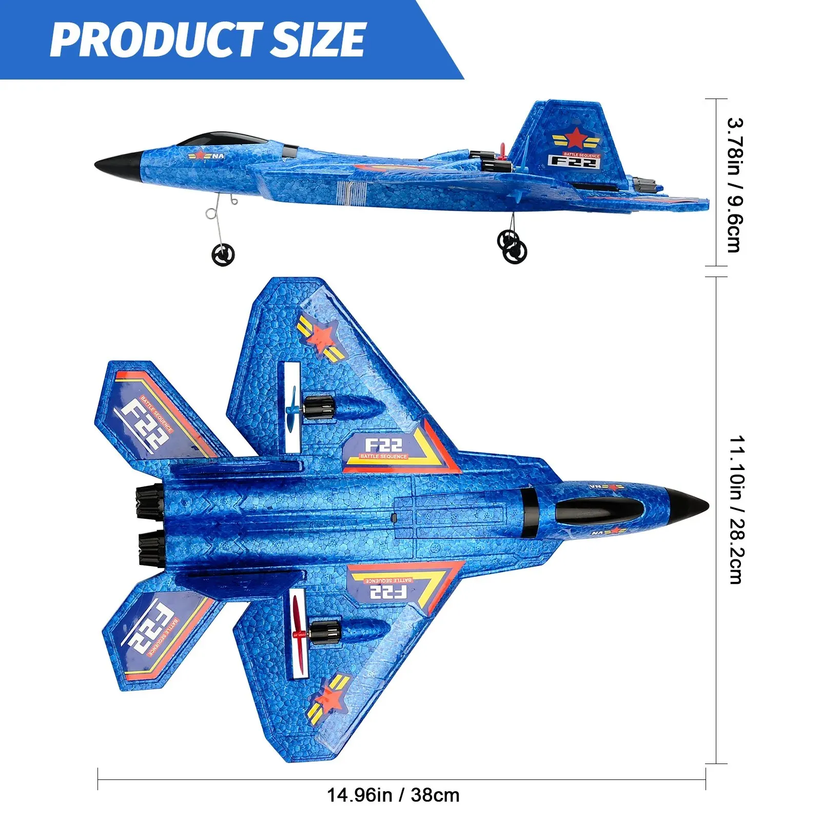 Avión a Control remoto Raptor F22 RC, planeador volador con luces LED, juguetes de avión de espuma EPP, regalos para niños, 2,4G, 2 canales