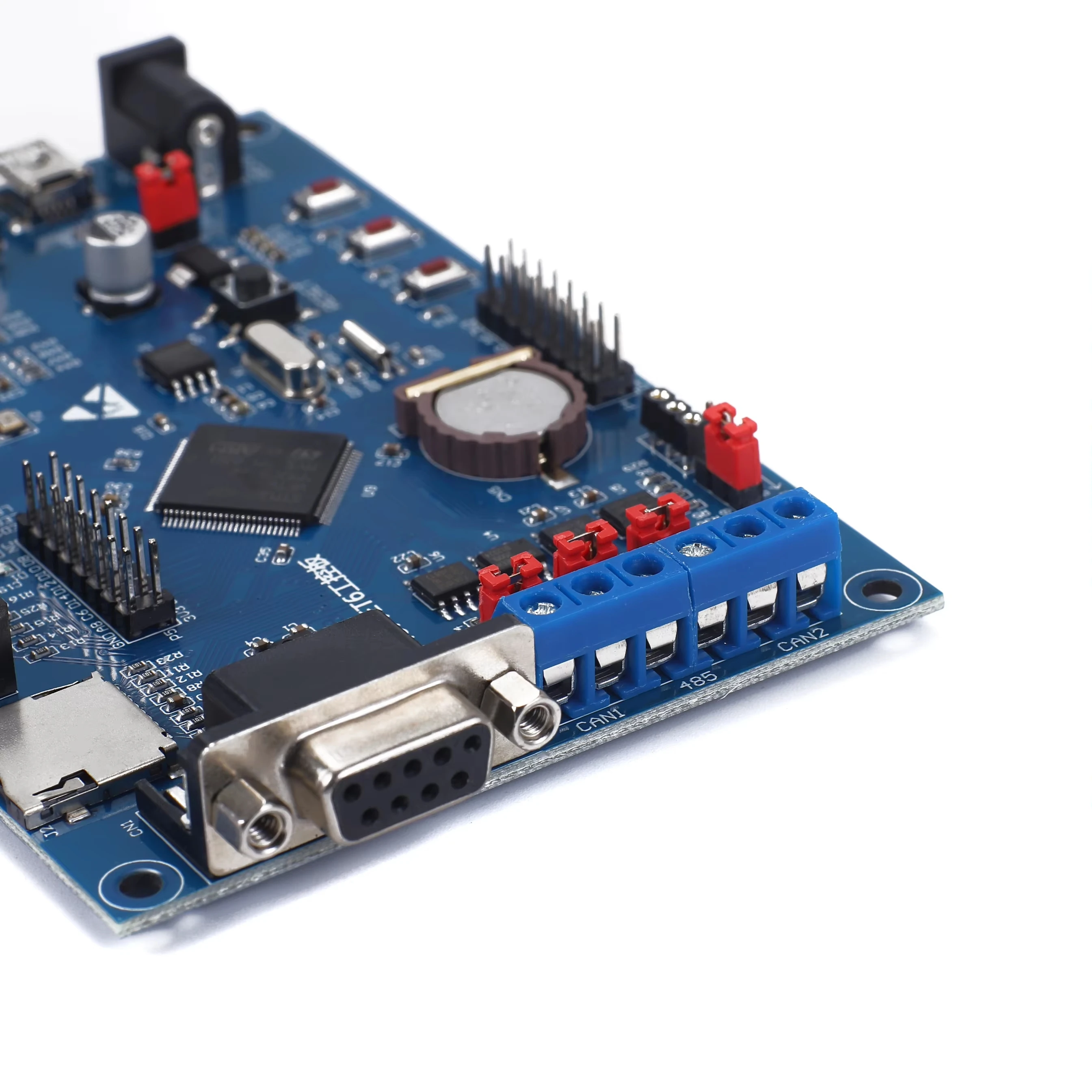 1 Juego de placa de desarrollo de Control Industrial STM32F407VET6 aprendizaje 485 Dual CAN Ethernet Internet de las cosas STM32 Original
