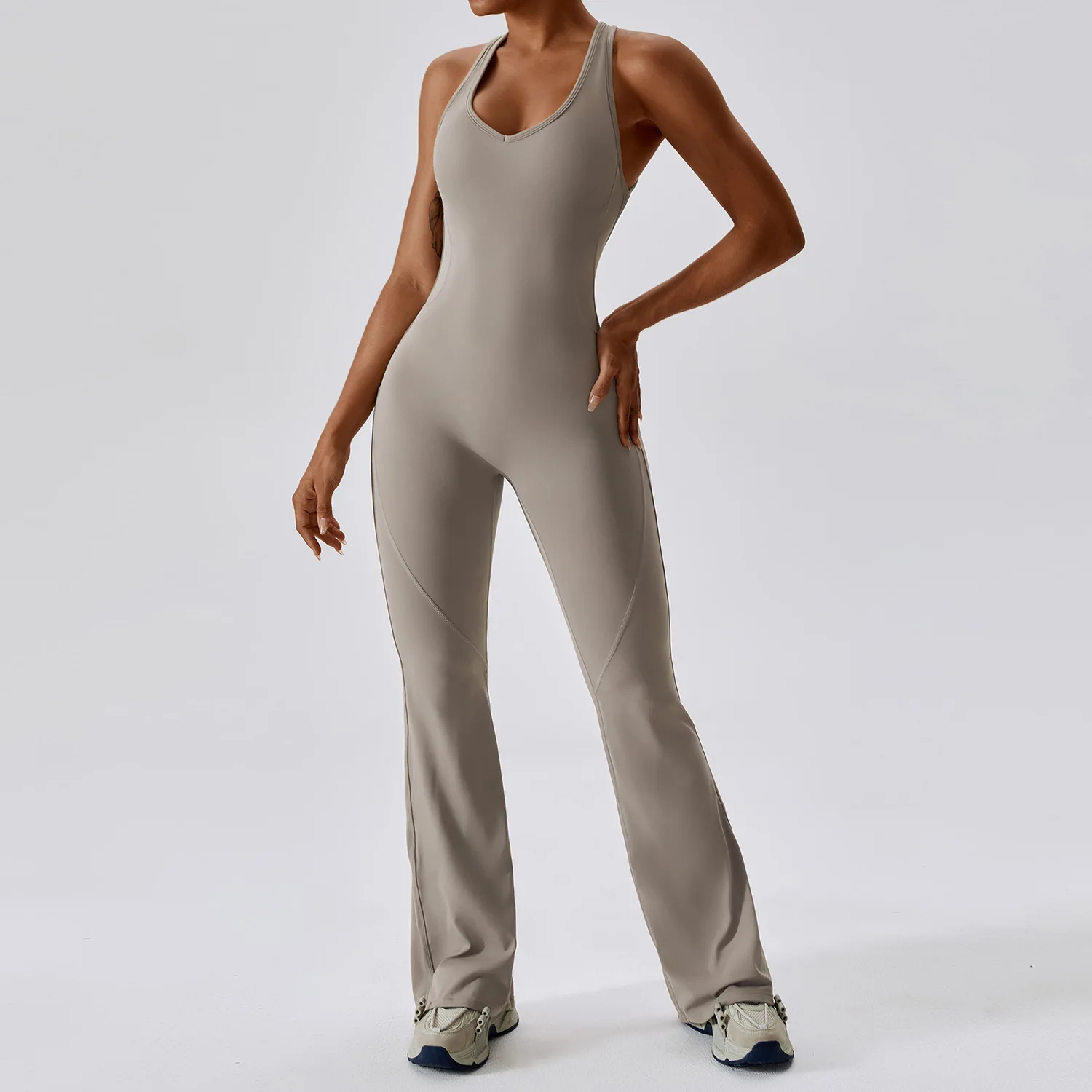 Traje de entrenamiento de Yoga para mujer, ropa deportiva, conjunto de gimnasio para mujer, 1 Uds., mono deportivo, peleles de Fitness, monos elásticos de entrenamiento con realce para mujer
