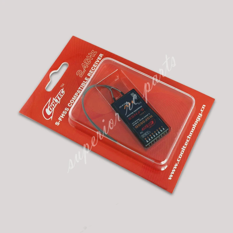 Receptor RSF08SB 8CH Futaba S-FHSS S.BUS Compatible con 10J 8J 6K 6J 14SG 18MZ 18SZ Frsky Delta 8