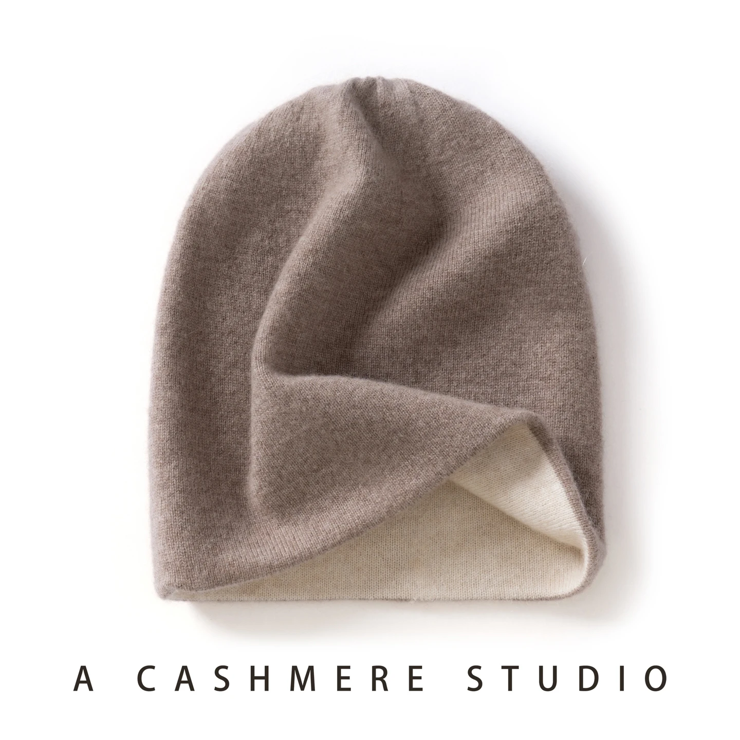 Gorro de cachemira pura de alta calidad para hombres y mujeres, gorros de invierno de doble capa gruesos de punto, gorros para mujer, sombreros para exteriores