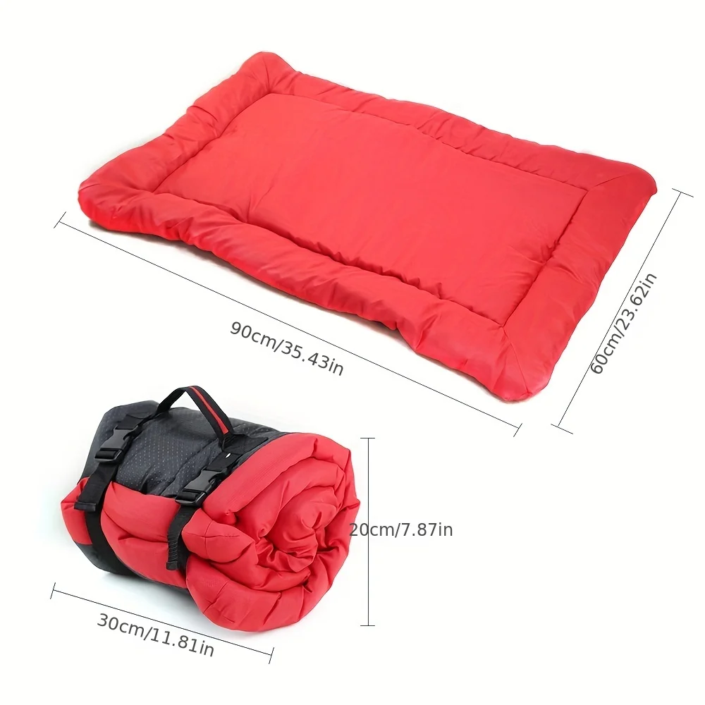 Cojín de cama antideslizante impermeable para mascotas, suministros lavables para perros al aire libre