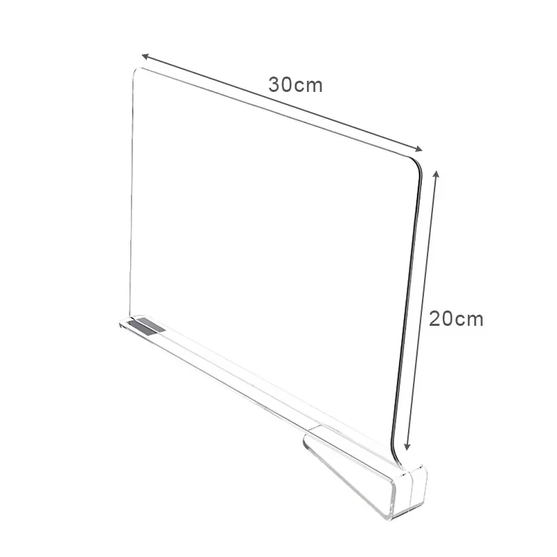 Estante de armario transparente para organizador de guardarropa, divisor de tela, deflector divisor de estantería, 8/6/4/2 Uds.