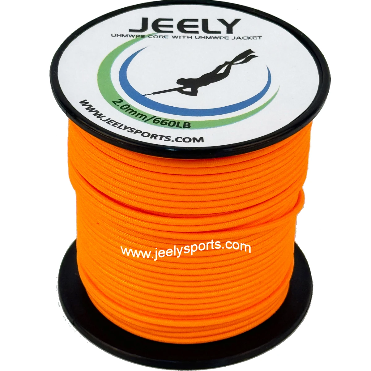 Núcleo UHMWPE de 2 mm y 10 m con cuerda de funda de cubierta Uhmwpe para sedal de pesca submarina