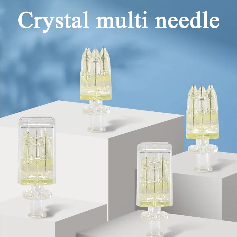 Cartucho de Mesoterapia de 32G 2.0 Crystal Multi con 5 Agujas, Estéril, 5 Puntas, Nano Aguja, Micro Aguja
