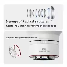 Teleconversor Viltrox TC-2.0X, Extensor de Distancia Focal 2x para Montura Sony E y Montura Nikon Z