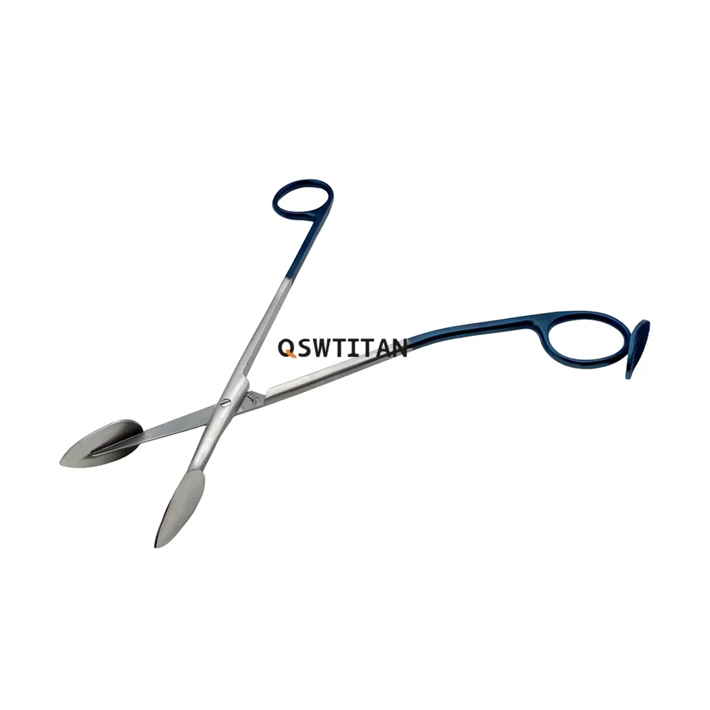 Tijeras separadoras de punta de cuchara de Trepsat recto de 19cm para instrumentos quirúrgicos de precisión de cirugía plástica
