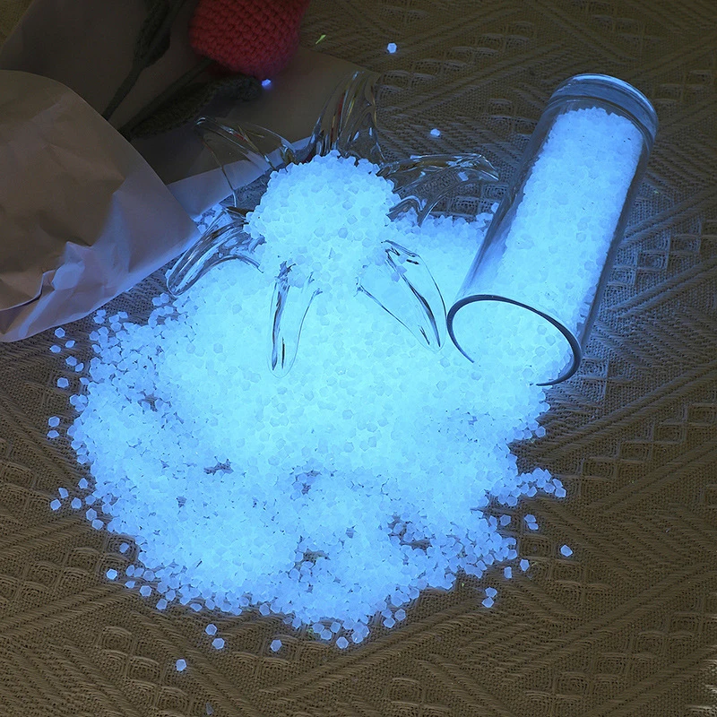 1000 Uds. De arena luminosa de 3-5mm que brilla en la oscuridad, guijarros de piedra para el hogar, jardín, patio, camino al aire libre, decoraciones para césped, pecera, decoración de acuario