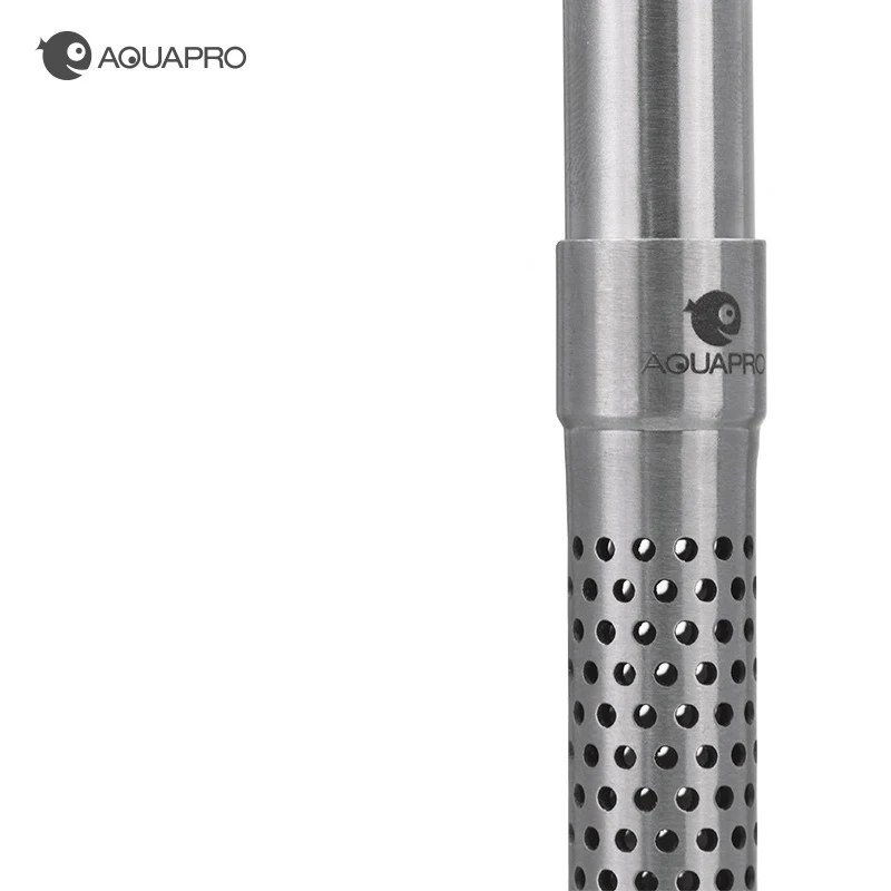 AQUAPRO-Mini tubos de espumadera de entrada y salida de acero inoxidable, filtración de peces y camarones, accesorios para acuario, filtro de salmuera Akvarium y camarones