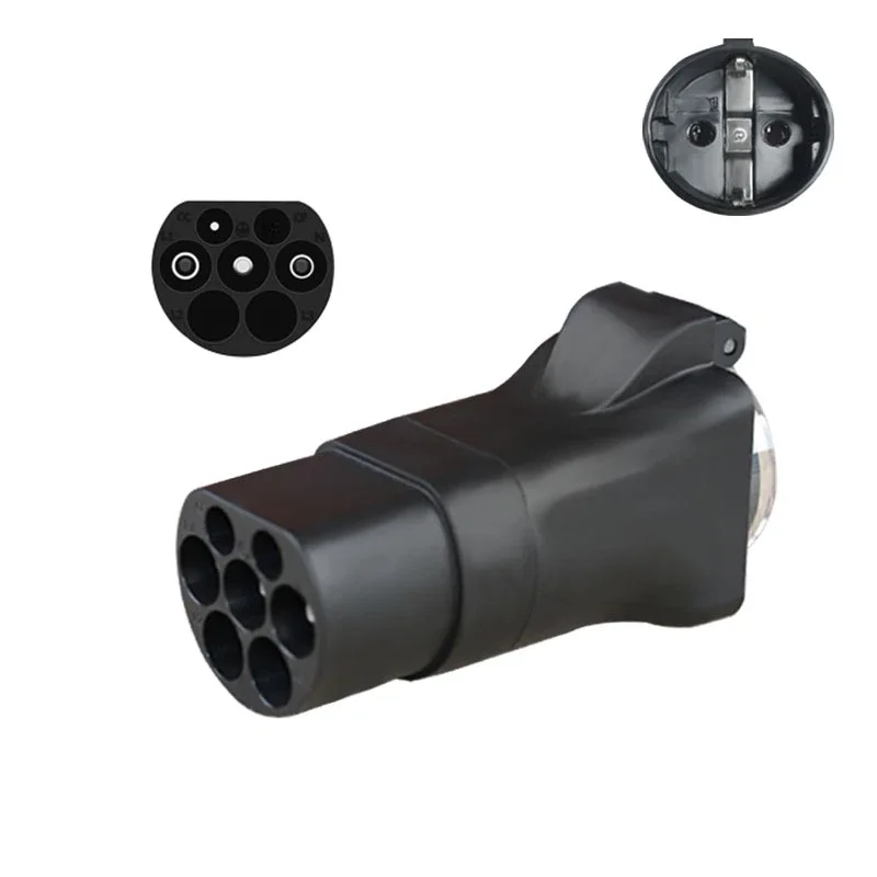 No es un tipo 2, enchufe de descarga lateral para coche eléctrico, adaptador de cargador EV GBT 16A con enchufe europeo, estación de energía para exteriores, puertos de necesidades V2L