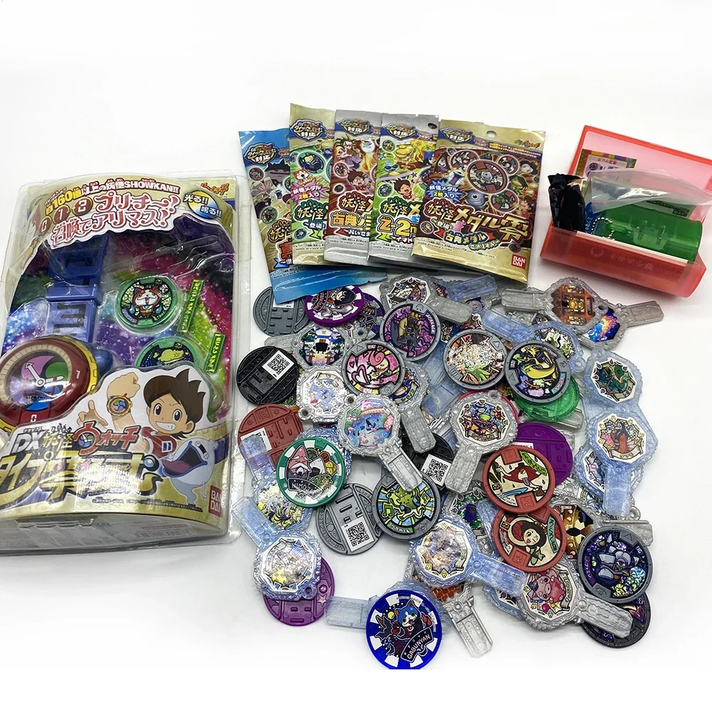 Genuino Anime japonés Yokai reloj DX periférico yo-kai medallas de muñeca almacenamiento de llaves modelo colección emblema juguete 879