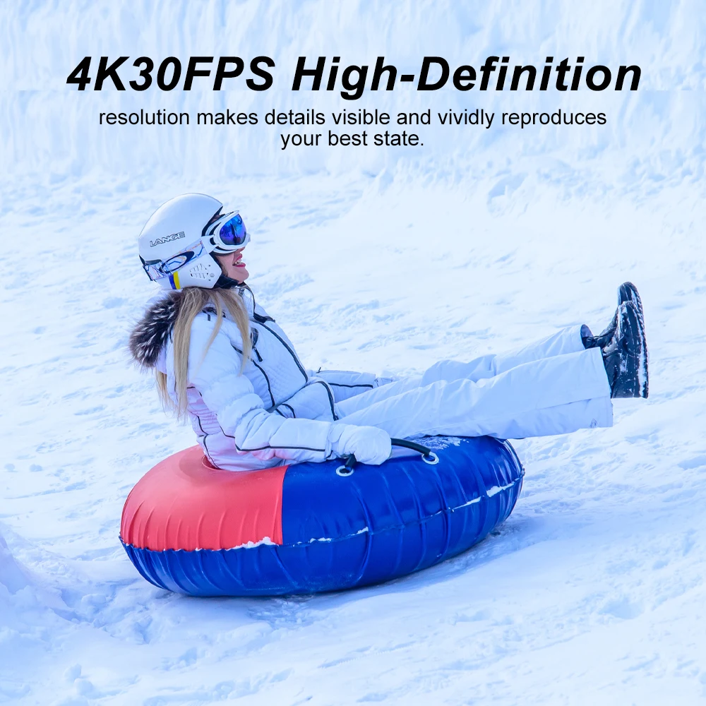 Cámara de acción Ourlife Q100 4K Ultra HD 16MP Wi-Fi 2,0 "pantalla 170D DVR Webcam subacuática 30M casco grabación de vídeo cámara deportiva