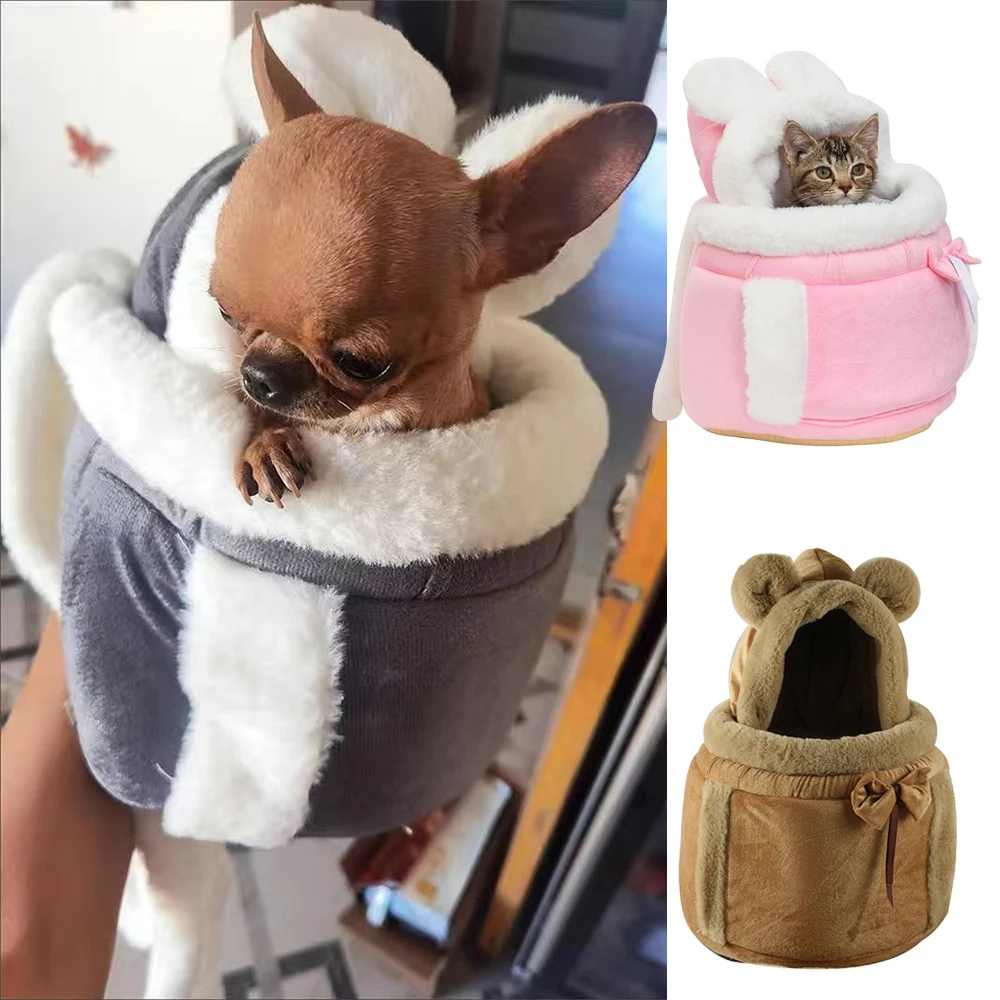 Mochila de Viaje para Perros Pequeños, Cálida para Invierno, para Chihuahua, Yorkshire, y Otros, Bolsa de Transporte para Mascotas