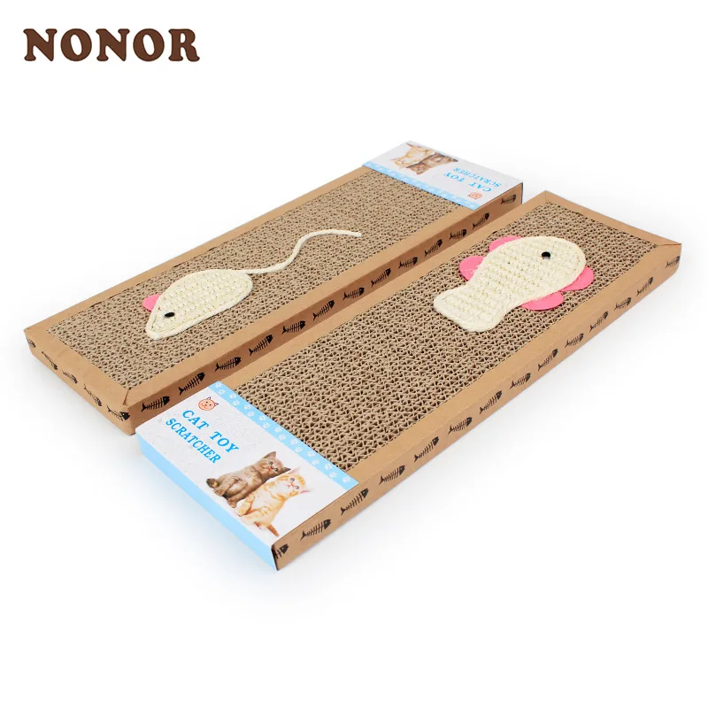 NONOR-tablero rascador para gatos, alfombrilla raspadora, garra, juguetes para rascador de gatos, producto para gatitos, Protector de muebles de abrección, 37x12cm