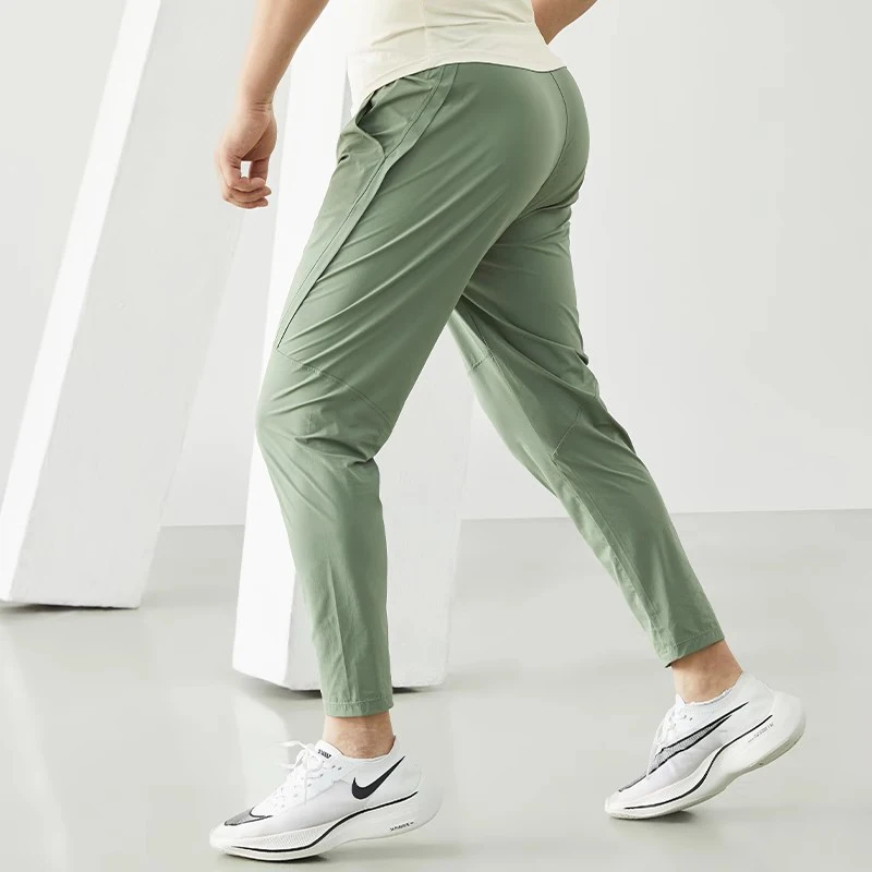 Pantalones para correr para hombre, ropa deportiva, pantalones de chándal para correr, chándal fino de secado rápido, pantalones elásticos para gimnasio y Fitness, pantalones deportivos de entrenamiento para hombre