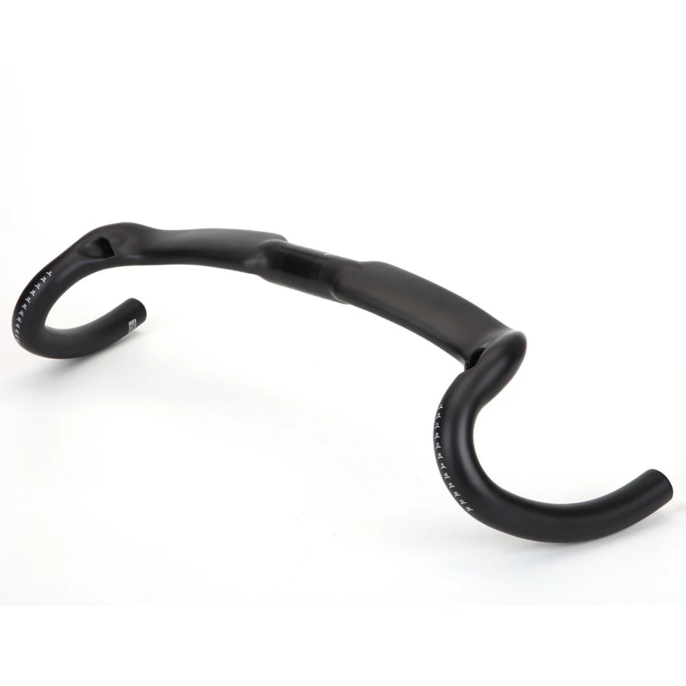 Manillar de bicicleta de montaña de grava de fibra de carbono, manillares de bicicleta de carretera, accesorios de enrutamiento de Cable medio interno, 30 grados, novedad de 2022