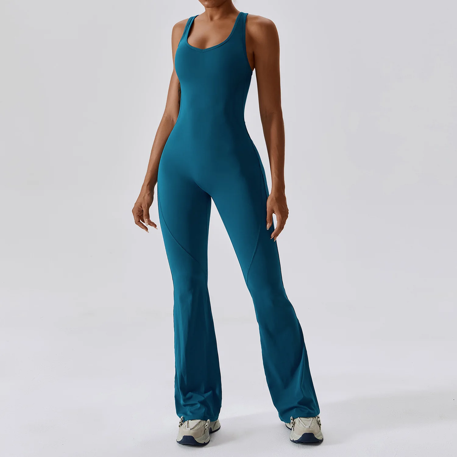 Traje de entrenamiento de Yoga para mujer, ropa deportiva, conjunto de gimnasio para mujer, 1 Uds., mono deportivo, peleles de Fitness, monos elásticos de entrenamiento con realce para mujer