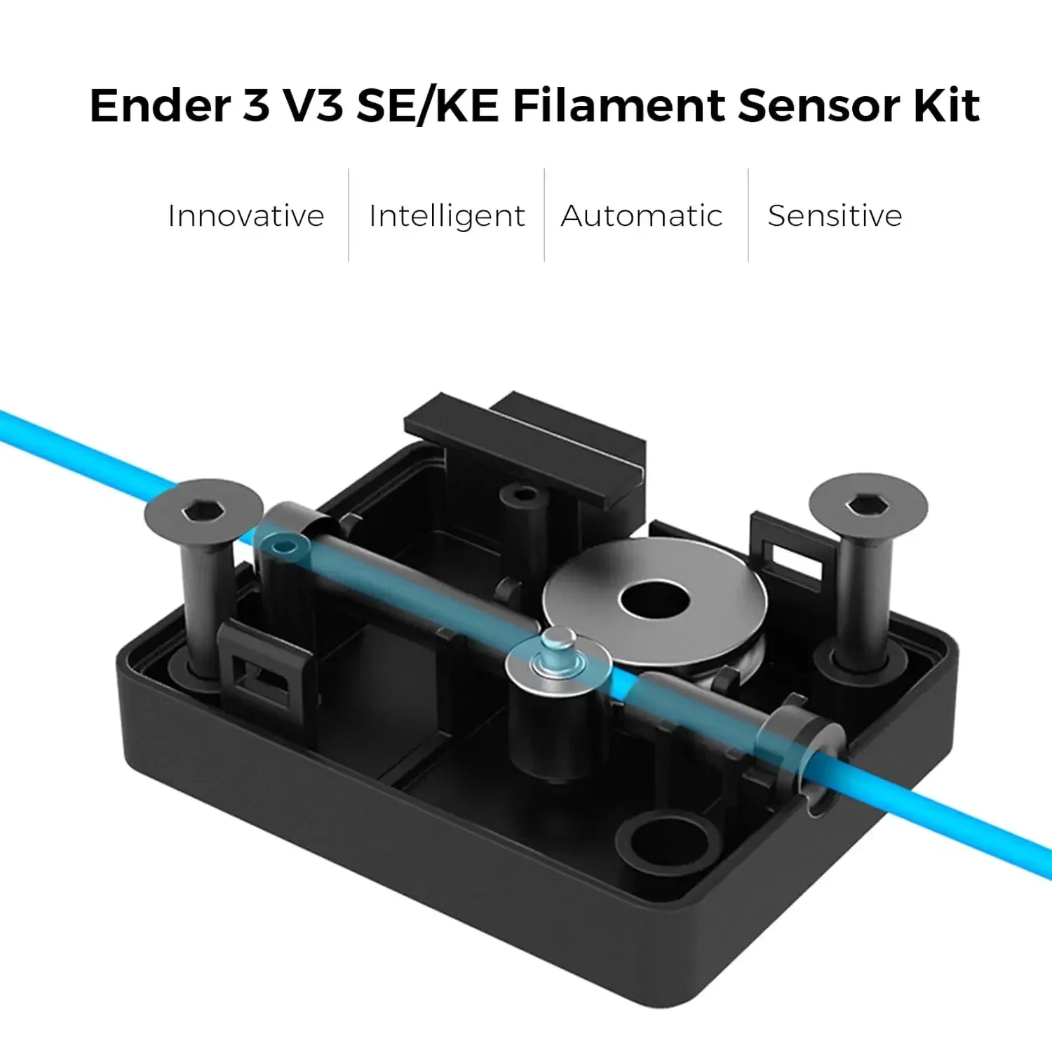 Creality Ender-3 V3 KE/SE Sensor Detector de salida de filamento Kit de mecanismo inteligente automático para impresora 3D piezas 3V3 KE/SE