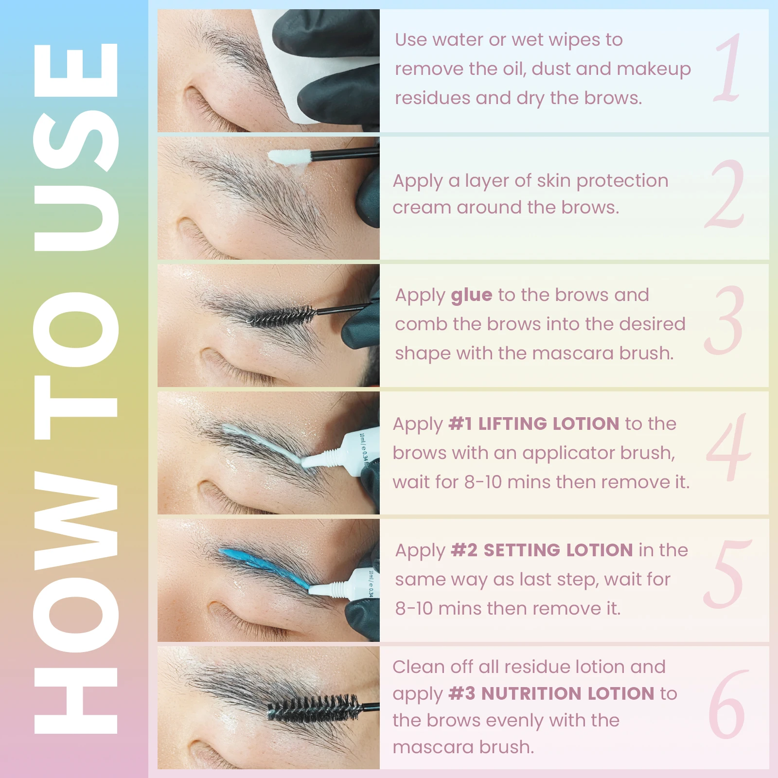 Kit de Lifting de Pestañas Libeauty de 10 ml y Kit de Laminación de Cejas con Bálsamo para Lifting de Pestañas, Diseño Tubular de Precisión para Uso en Casa