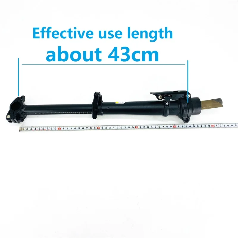 Extensión de vástago telescópico ajustable para bicicleta plegable, 14 pulgadas, doble sección, manillar de 25,4mm, horquilla de 22,2mm y 25,4mm