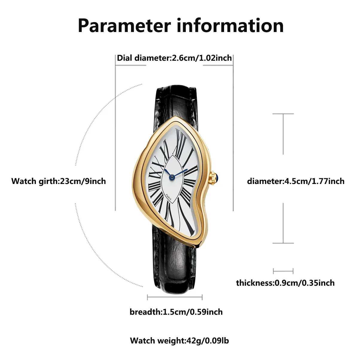 Nuevos relojes Alien Crash Melt Twist Y2K para hombres y mujeres, correa de cuero de moda, relojes de pulsera de cuarzo resistentes al agua, regalo, envío directo