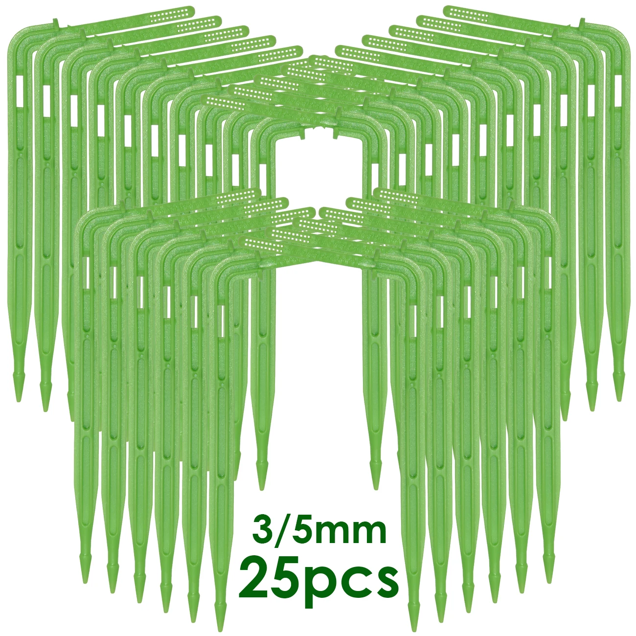 KESLA 25 uds gotero de flecha curva para invernadero Micro Kit de riego por goteo emisores para manguera de 3/5mm Micro gotero de ahorro de riego de jardín