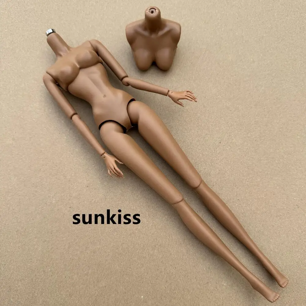 Cuerpo de muñeca LULY original, 18 tonos de piel, nubia, alta calidad, con pecho de repuesto, partes del cuerpo 1/6, extraíbles, para cabeza de muñeca Barbi/IT