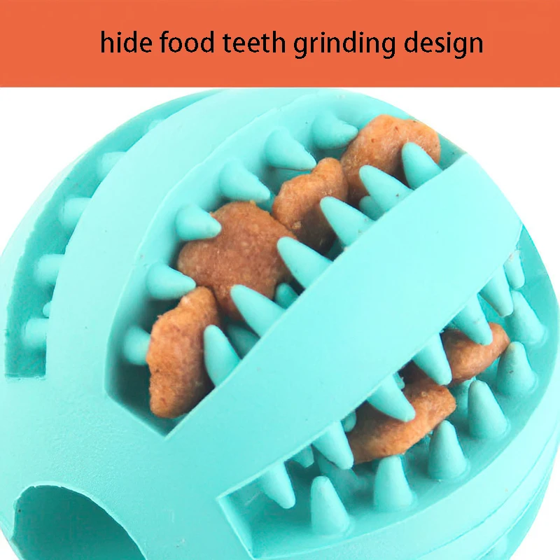 Juguetes de Goma Natural para Perros, Juguetes Masticables para Perros, Pelota para Limpieza de Dientes, Pelota Interactiva Extra Resistente y Elástica de 5 cm para Productos para Mascotas