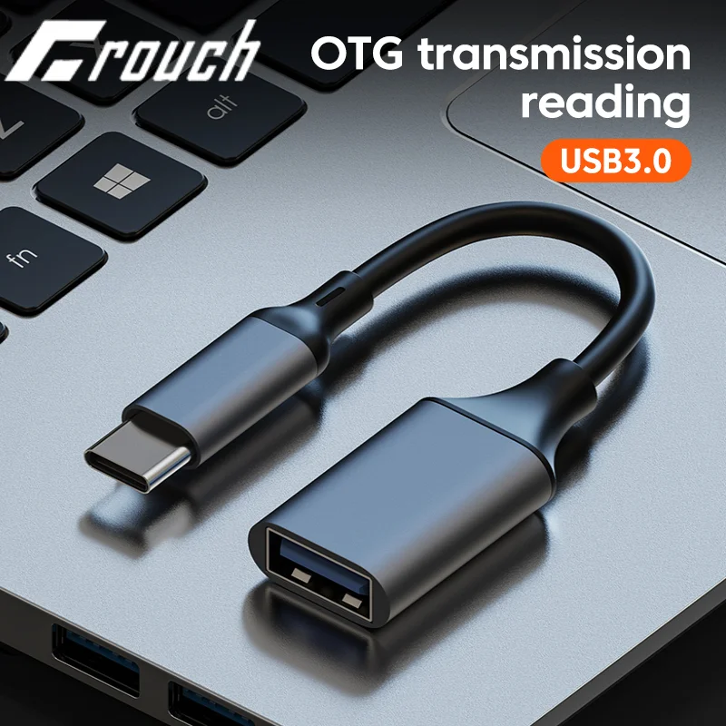 Crouch OTG tipo C a USB 3,0 Cable adaptador USB C a USB A Cable OTG hembra para teléfono PC tableta U disco conector de transferencia de datos