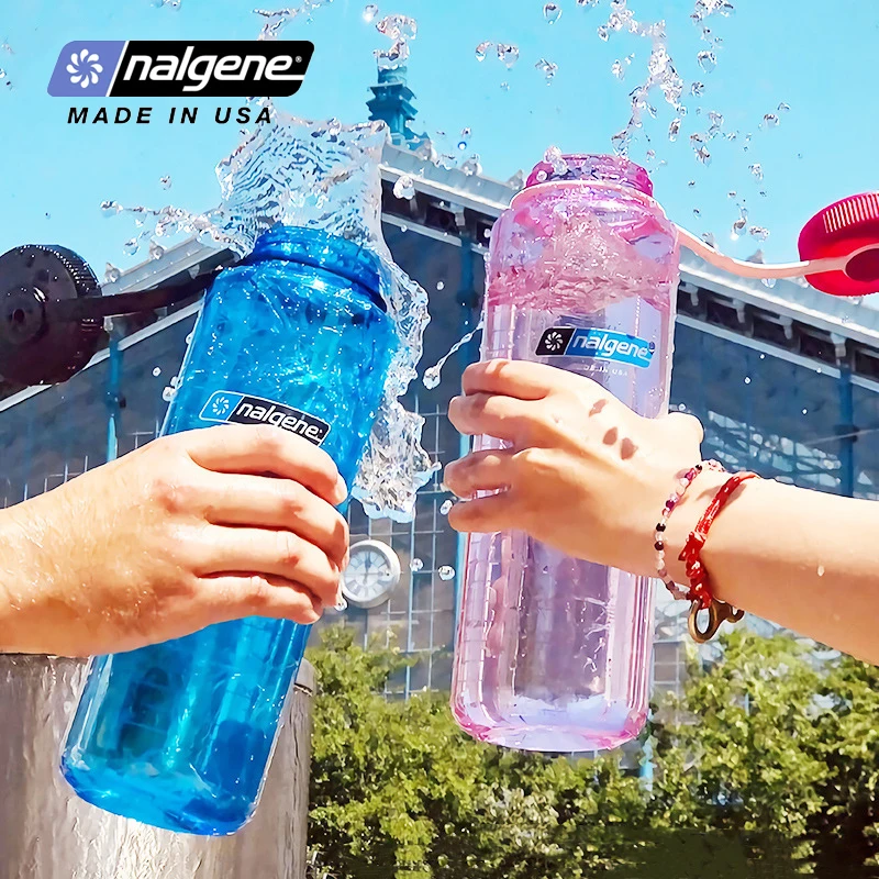 Botella de Agua Nalgene de Boca Ancha de 1500 ml, Gran Capacidad, Tritan, para Deportes al Aire Libre, 1.5 L, a Prueba de Fugas, para Camping y Senderismo, Duradera y Segura