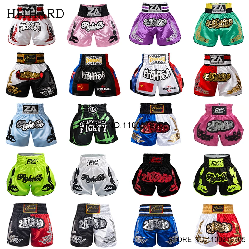 Pantalones cortos Muay Thai 2025, nuevos pantalones cortos de Kick Boxing para hombres, mujeres y niños, artes marciales Retro Thaiboxing Kickboxing Cage, pantalones de entrenamiento de lucha