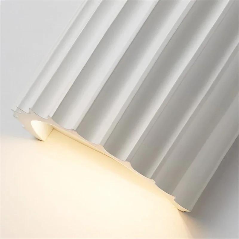 Lámpara de pared de resina moderna de estilo nórdico, iluminación de pared interior, lámpara de noche para dormitorio, decoración de fondo para el hogar, luz de pared de salón