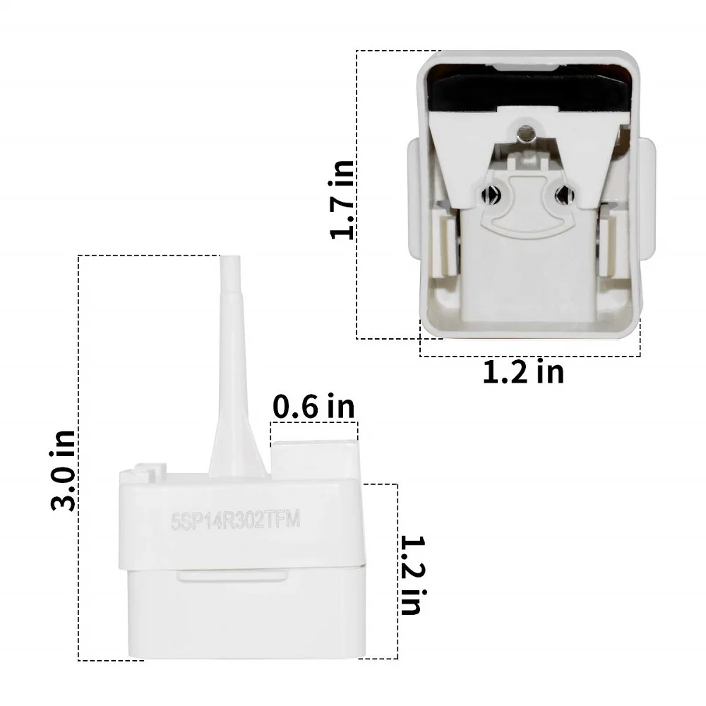 W 10613606   Relé y condensador de arranque del compresor del refrigerador para Whirlpool KitchenAid Kenmore W 10416065   PS 8746522 67003186