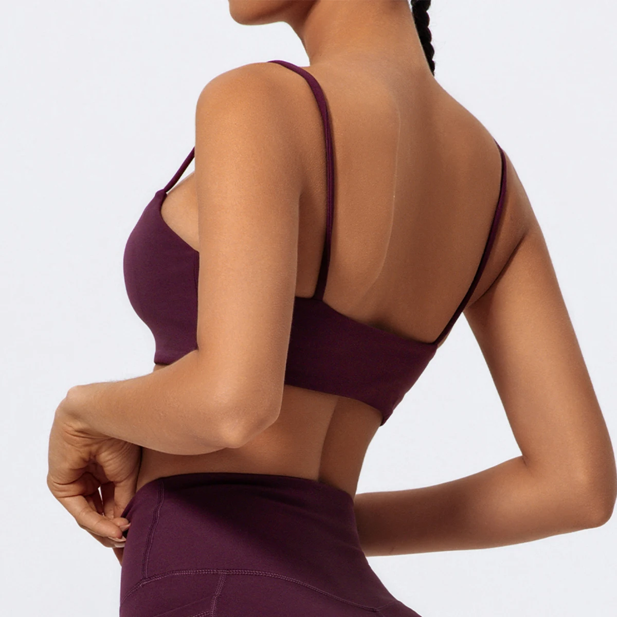 Sujetador Deportivo Hearuisavy de Alta Elasticidad, Ropa Interior Deportiva con Tirantes para Mujer, Ropa de Yoga Transpirable para Correr, Top de Gimnasio de Secado Rápido