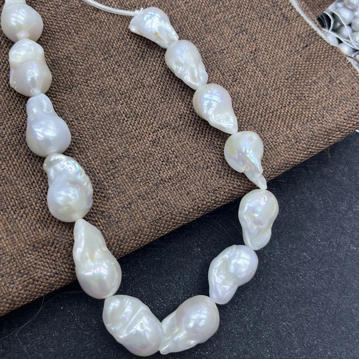 Perlas Naturales de Agua Dulce Barrocas en Forma de Cola de Pez de 16x17mm-18x30mm, Venta al por Mayor de Fábrica, para Fabricación de Joyería, Collares, Pulseras y Accesorios DIY