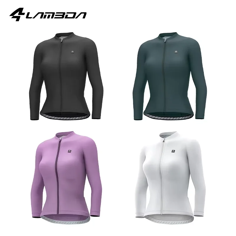 LAMEDA Primavera Verano manga larga ciclismo Jersey mujeres Outddor bicicleta Mtb Ricing bolsillo reflectante transpirable ropa deportiva