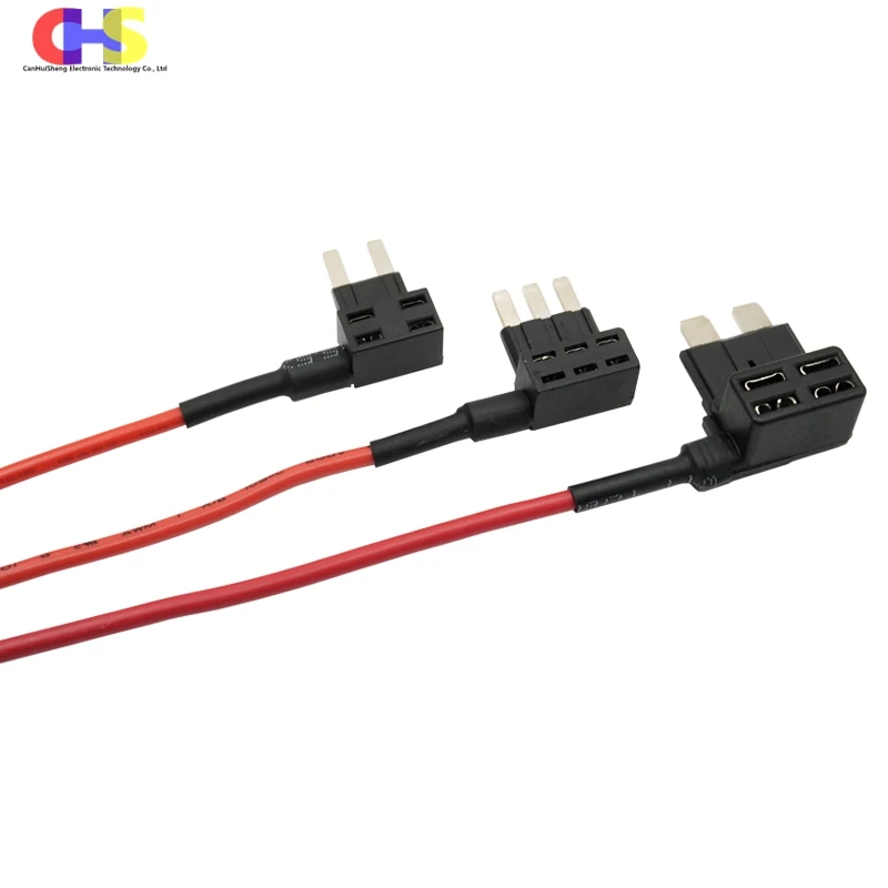 (1-15PCS) 12V 16AWG Adaptador de derivación de circuito Add-a-circuit Micro Mini Estándar ATM APM Portafusibles tipo cuchilla Para mantenimiento eléctrico automotriz