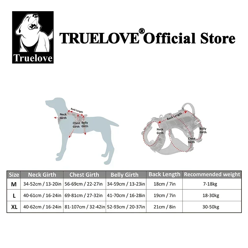 Truelove-arnés para mascotas a prueba de Escape, sin tirones, reflectante, ajustable, suave, acolchado, servicio, arnés para perros, mango de escalada TLH7011
